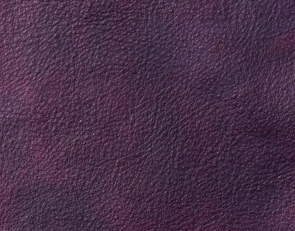 Campione colore viola — pelle decorata a mano Bordoni Leathers