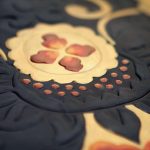 Luxury Line — cuoio nero con decoro dipinto in oro, Bordoni Leathers