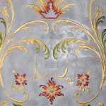 Luxury Line — cuoio polvere con decoro dipinto in oro, Bordoni Leathers