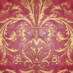 Luxury Line — cuoio cardinale con decoro dipinto in oro, Bordoni Leathers